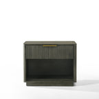 Nova Domus Santa Barbara & Santa Monica Modern Grey Fabric & Grey Wash Bedroom Set Model VGMA-BR-152-BR-144-SET-GRY