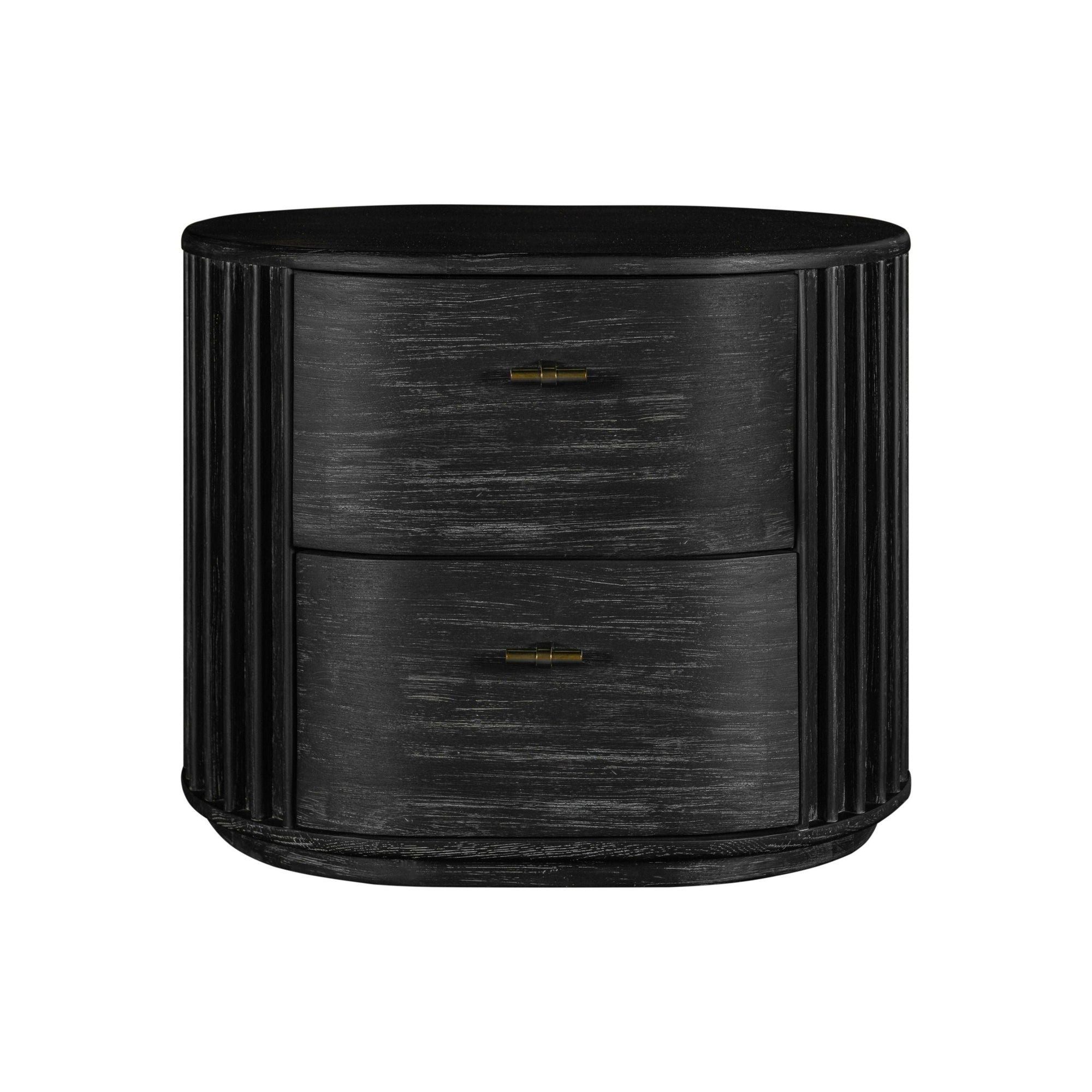 Modrest Fields Modern Black Acacia Bedroom Set Model VGWD-VGD2-SET-BLK