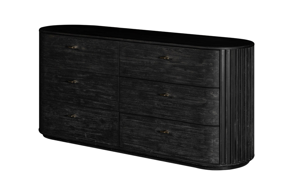 Modrest Fields Modern Black Acacia Dresser Model VGWD-VGD2-DR06-BLK