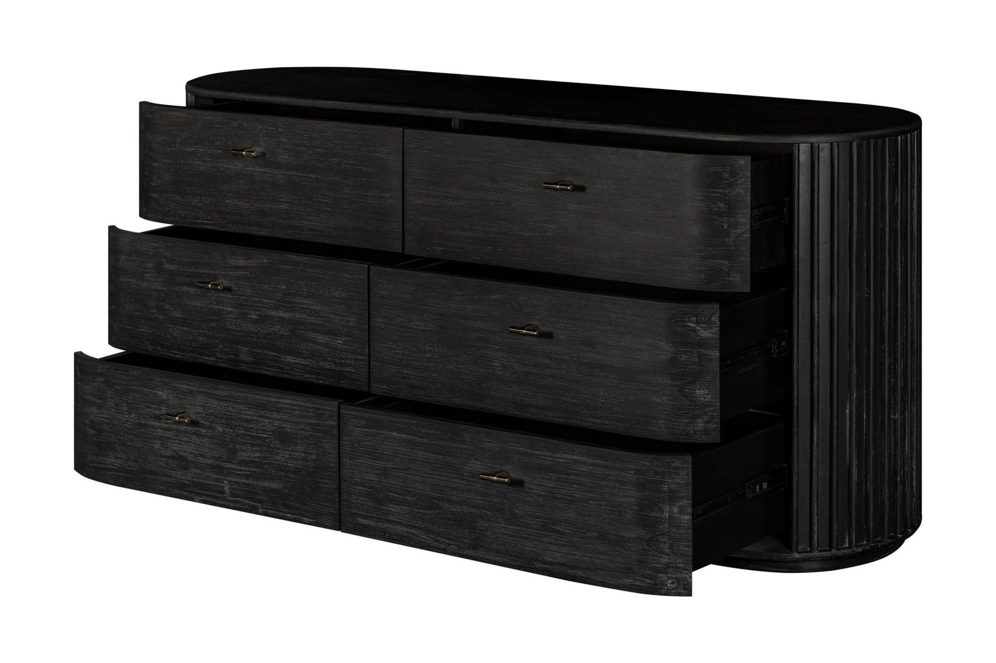 Modrest Fields Modern Black Acacia Dresser Model VGWD-VGD2-DR06-BLK