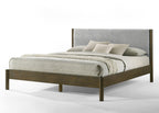Modrest Carolina Modern Grey Fabric & Wenge Bedroom Set Model VGMA-BR-167-SET-WNG