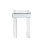 ACME Noralie Mirrored & Faux Diamonds End Table Model 84702