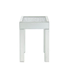 ACME Noralie Mirrored & Faux Diamonds End Table Model 84707