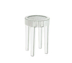 ACME Noralie Mirrored Faux Diamonds End Table Model 84712