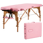 Table de massage portable de 213 cm (84 po) de long, réglable, pour le visage, les soins spa et les tatouages, avec sac de transport.