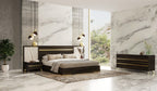 Nova Domus Velondra Modern Eucalypto & Marble 4 Piece Bedroom Set Model VGACVELONDRA-BED-4PCSET