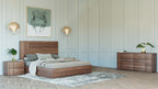 Nova Domus Asus Italian Modern Walnut 4 Piece Bedroom Set Model VGACASUS-4PC-SET-WAL
