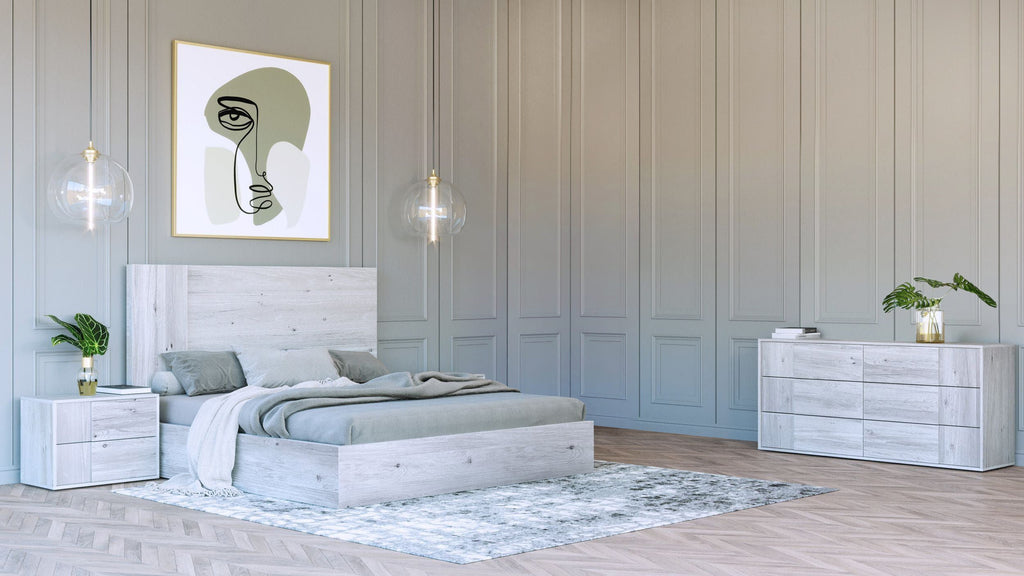 Nova Domus Asus Modern Italian White 4 Piece Bedroom Set Model VGACASUS-WHT-4PC-SET