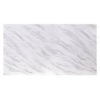 Table basse ACME Zander en marbre blanc reconstitué et argent miroir, modèle 87355