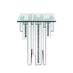 ACME Noralie Mirrored & Faux Diamonds End Table Model 88002