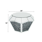 ACME Noralie Mirrored & Faux Diamonds Coffee Table Model 88005