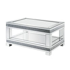ACME Noralie Mirrored & Faux Diamonds Coffee Table Model 88020