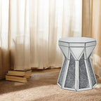 ACME Noralie Mirrored & Faux Diamonds End Table Model 88062