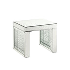 ACME Nysa Mirrored & Faux Crystals Inlay Accent Table Model 88066