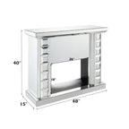 ACME Dominic Mirrored Fireplace Model 90202