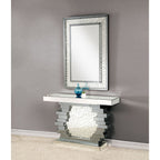 ACME Nysa Mirrored & Faux Crystals Console Table Model 90232