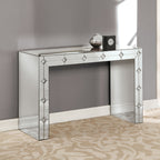 ACME Hessa Mirrored & Faux Rhinestone Console Table Model 90242