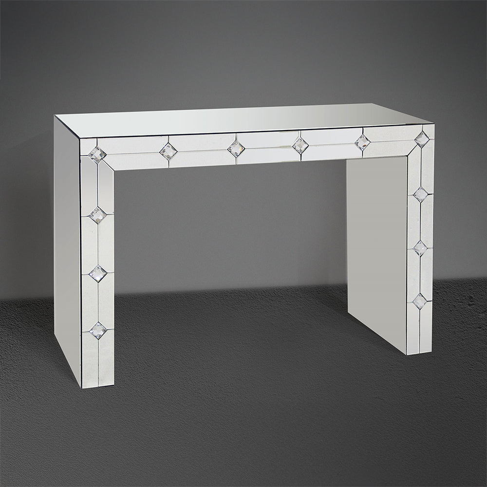 ACME Hessa Mirrored & Faux Rhinestone Console Table Model 90242