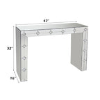 ACME Hessa Mirrored & Faux Rhinestone Console Table Model 90242