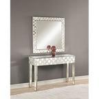 ACME Nasa Mirrored & Mother of Pearl Console Table Model 90244
