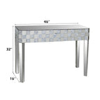ACME Nasa Mirrored & Mother of Pearl Console Table Model 90244