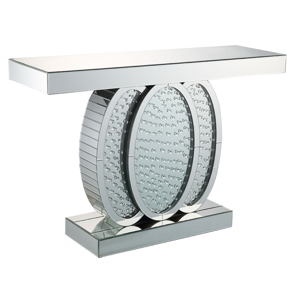 ACME Nysa Mirrored & Faux Crystals Console Table Model 90320
