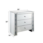 ACME Sonia Mirrored & Faux Agate Console Table Model 90322