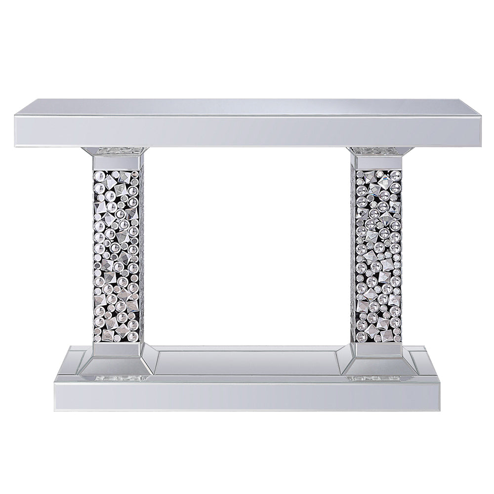 ACME Kachina Mirrored & Faux Gems Console Table Model 90446
