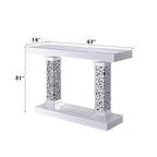 ACME Kachina Mirrored & Faux Gems Console Table Model 90446
