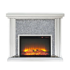 ACME Noralie Mirrored & Faux Diamonds Fireplace Model 90455