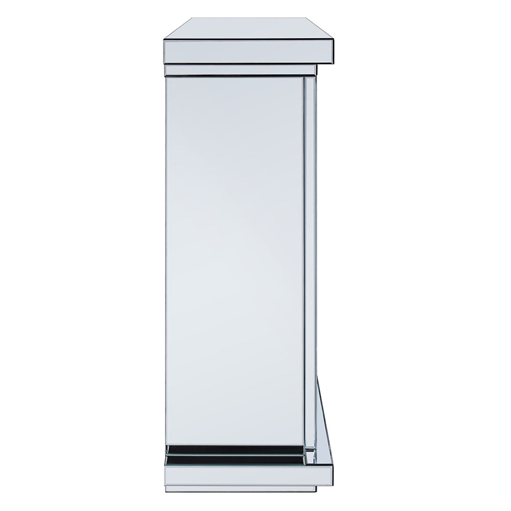 ACME Noralie Mirrored Faux Diamonds Fireplace Model 90457