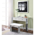 ACME Noralie Mirrored & Faux Diamonds Vanity Desk Model 90465