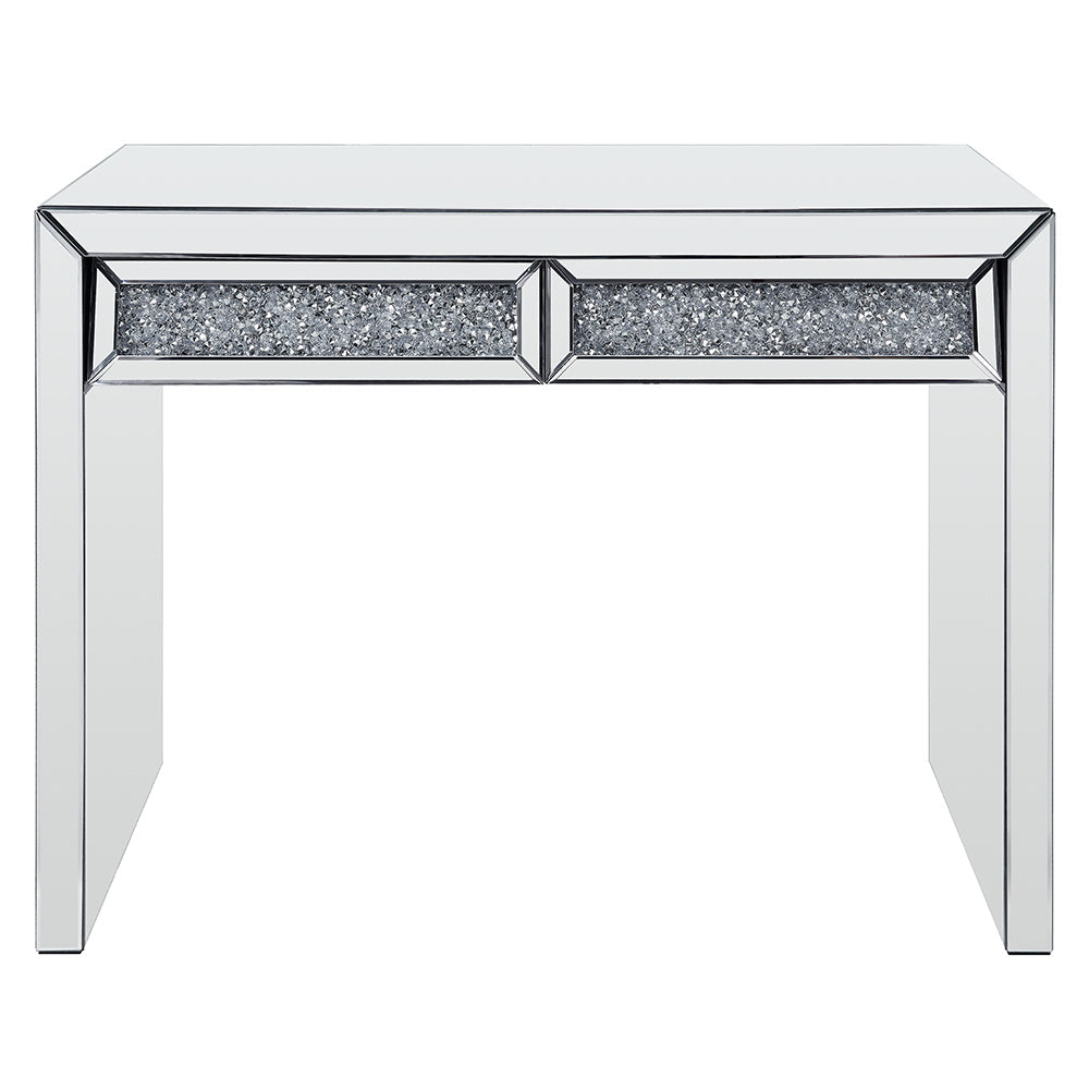 ACME Noralie Mirrored & Faux Diamonds Console Table Model 90505
