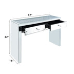 ACME Noralie Mirrored & Faux Diamonds Console Table Model 90507