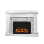 ACME Laksha Mirrored & Stone Fireplace Model 90522