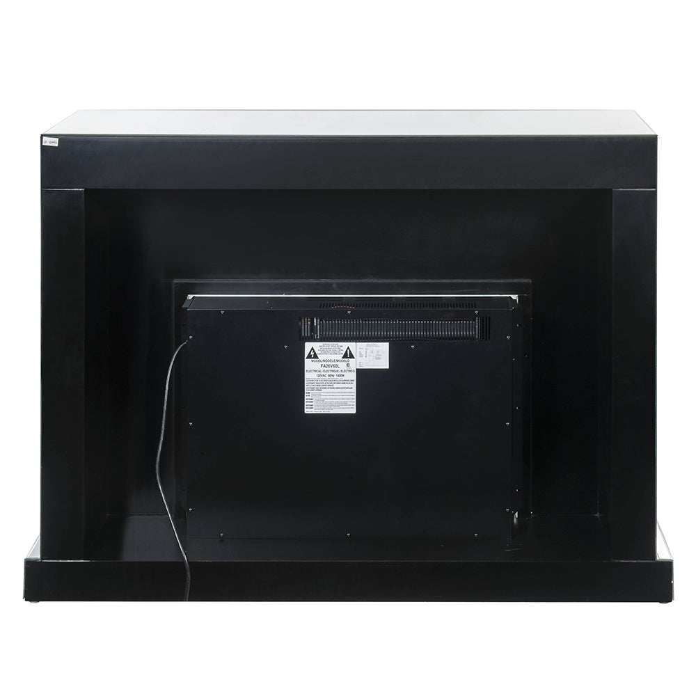 ACME Noralie Mirrored & Faux Diamonds Fireplace Model 90523