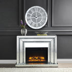 ACME Noralie Mirrored & Faux Diamonds Fireplace Model 90523