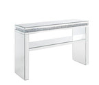 ACME Noralie Mirrored & Faux Diamonds Sofa Table Model 90675