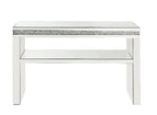 ACME Noralie Mirrored & Faux Diamonds Sofa Table Model 90675