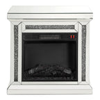 ACME Noralie Mirrored & Faux Diamonds Fireplace Model 90862