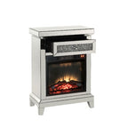 ACME Noralie Mirrored & Faux Diamonds Fireplace Model 90866