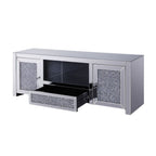 ACME Noralie Mirrored & Faux Diamonds TV Stand Model 91450