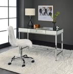 ACME Canine Mirrored and Chrome Writing Desk Model 92975