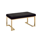 ACME Boice Short Haired Faux Fur & Champagne Bench Model 96595