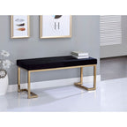 ACME Boice Short Haired Faux Fur & Champagne Bench Model 96595