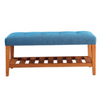 ACME Charla Blue & Oak Bench Model 96684
