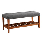 ACME Charla Gray & Oak Bench Model 96686