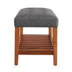 ACME Charla Gray & Oak Bench Model 96686