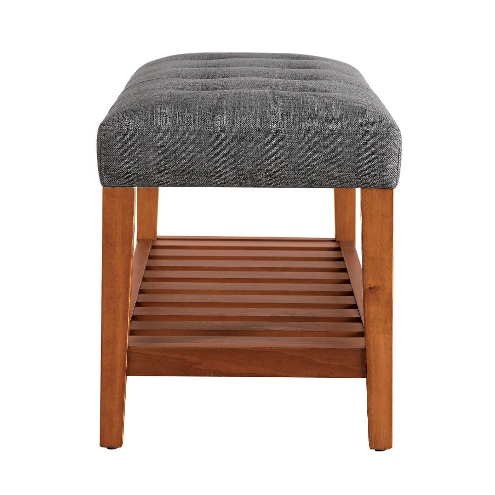 ACME Charla Gray & Oak Bench Model 96686