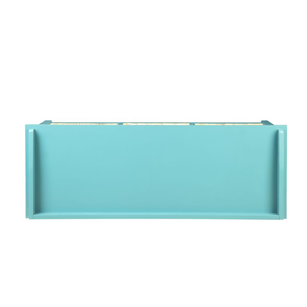 ACME Flavius Teal Bench with Storage Model 96761